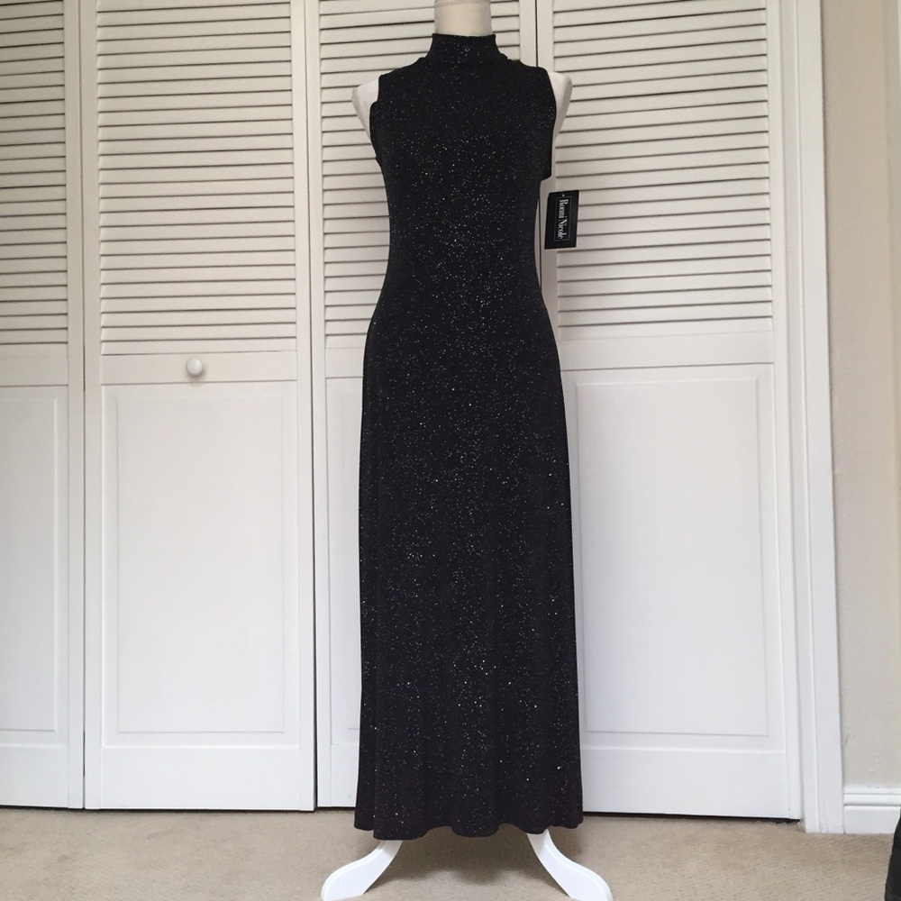 🖤✨GORGEOUS! Ronni Nicole Black Glitter Gown🖤✨